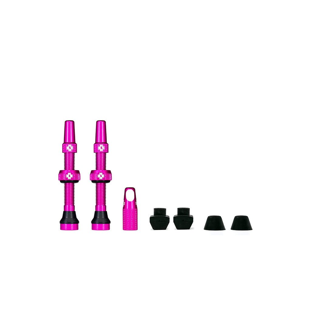 Muc-Off Tubeless Valve Kit 44 mm rosa featured imge