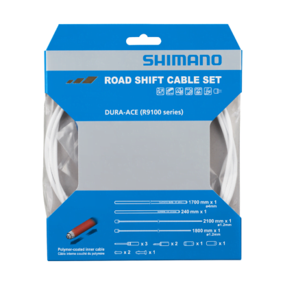 SHIMANO Dura-Ace OT-SP41 plastöverdragen växelvajer set [vit]