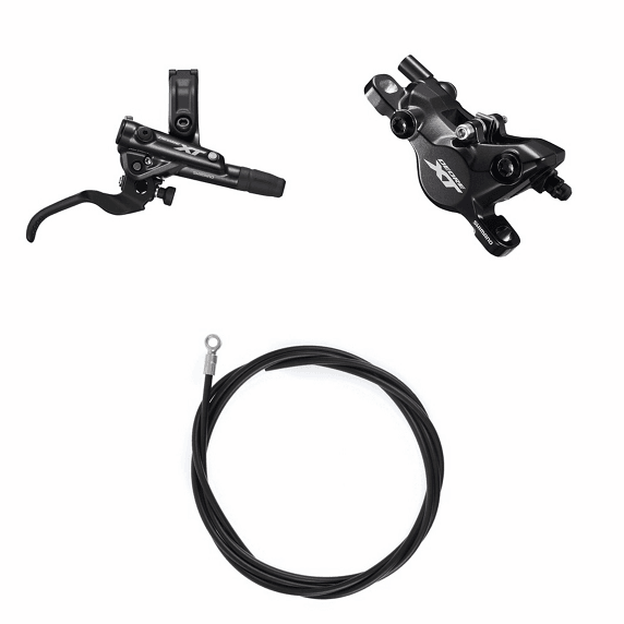 SHIMANO DEORE XT Hydrauliskt skivbromskit BRM8100JTBLM8100 Vänster/fram Resin utan kylfläns Utan adapter 1 000 (svart) featured imge