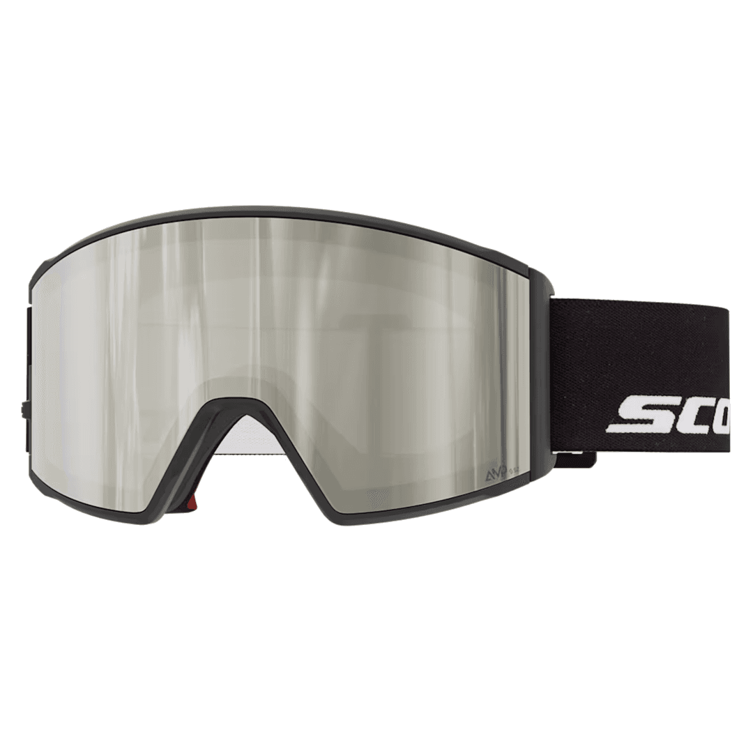 Scott React Goggle – black/AMP white chrome S2 featured imge
