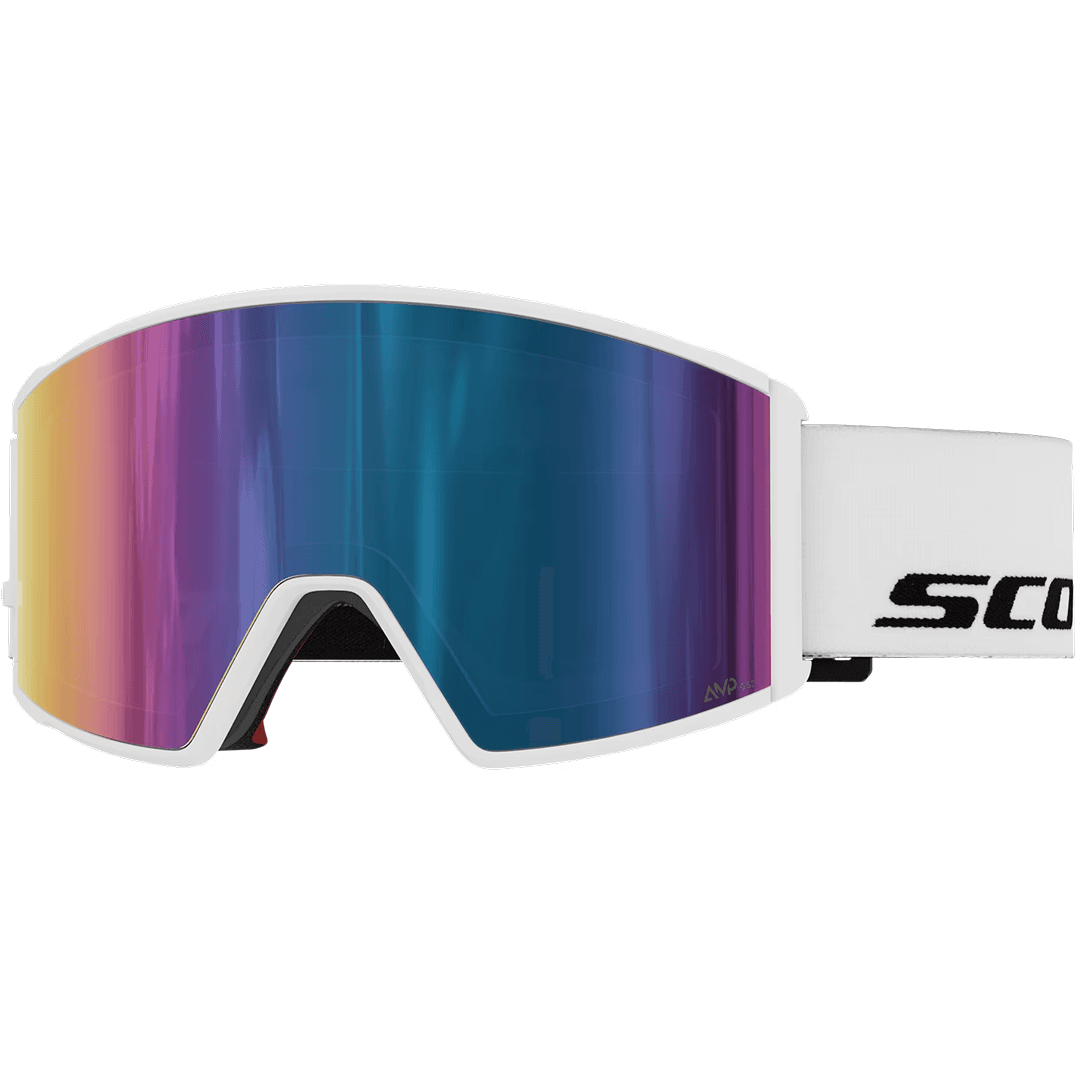 Scott React Goggle – white/AMP teal chrome S2 featured imge