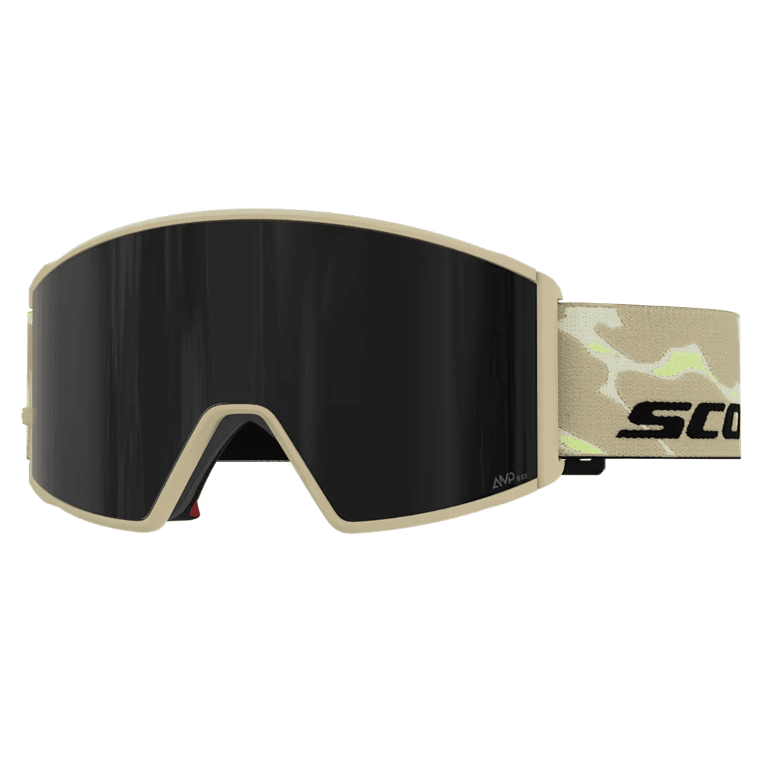 Scott React Goggle – mojave beige/AMP black chrome S3 featured imge