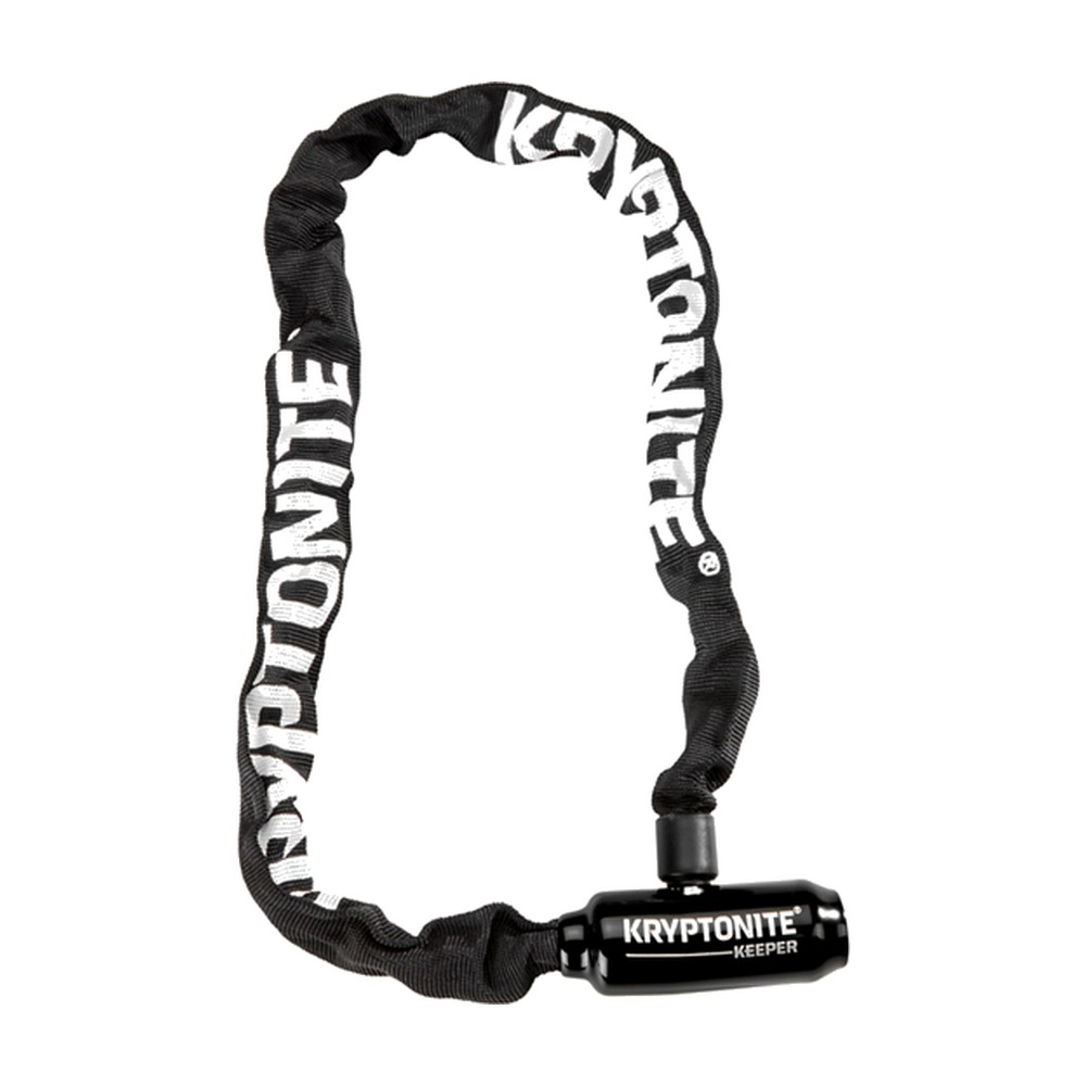 Kryptonite Kättinglås Keeper 585 svart 5mm x 85 integrerat featured imge